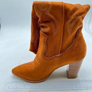 Brown Cowboy Boots For Women Knee High Boots Pointy Toe Women's Western Boots